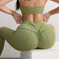 women's high waist hip lift yoga pants leggings in matcha green with pockets