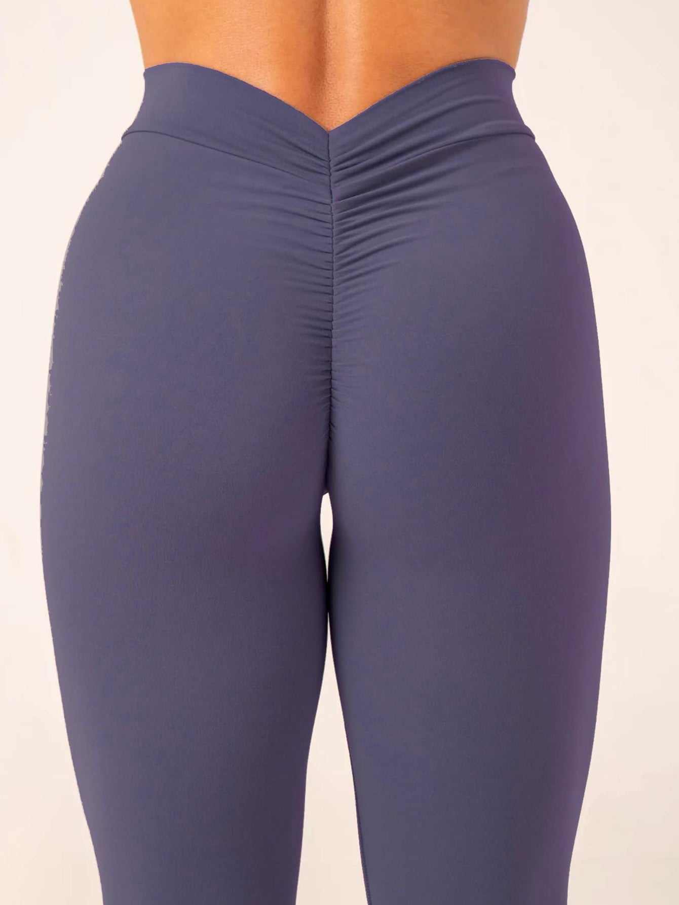 High waist seamless yoga pants for women with scrunch butt design in solid color, stretchy and ultra-soft sports leggings