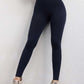 High waist seamless yoga pants for women with scrunch butt and elastic ultra-soft fit in solid color