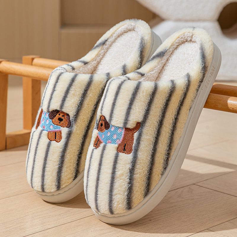 Women's Wear-resistant Soft Bottom Warm Keeping Cotton Slippers