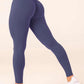 High waist seamless yoga pants for women with scrunch butt, elastic fit, and ultra-soft solid color fabric