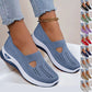 Women's breathable mesh flats shoes with soft non-slip sole in multiple colors