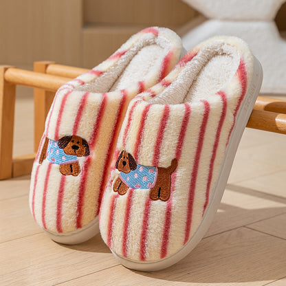 Women's Wear-resistant Soft Bottom Warm Keeping Cotton Slippers