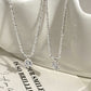 Minimalist S925 silver Sparkling Starry Sky clavicle necklace with white zircon pendant for women