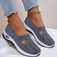 Women's breathable mesh flats shoes with non-slip soft sole and casual design
