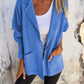 Casual Lapel Jacket With Pockets Fashion Versatile Long Sleeve Outwear Tops Coat For Womens Clothing