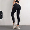 Women's black high waist hip lift yoga pants with pockets for sports fitness